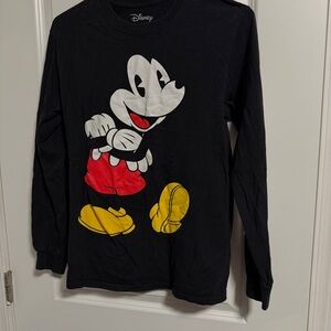 disney mickey mouse long sleeve tee size small